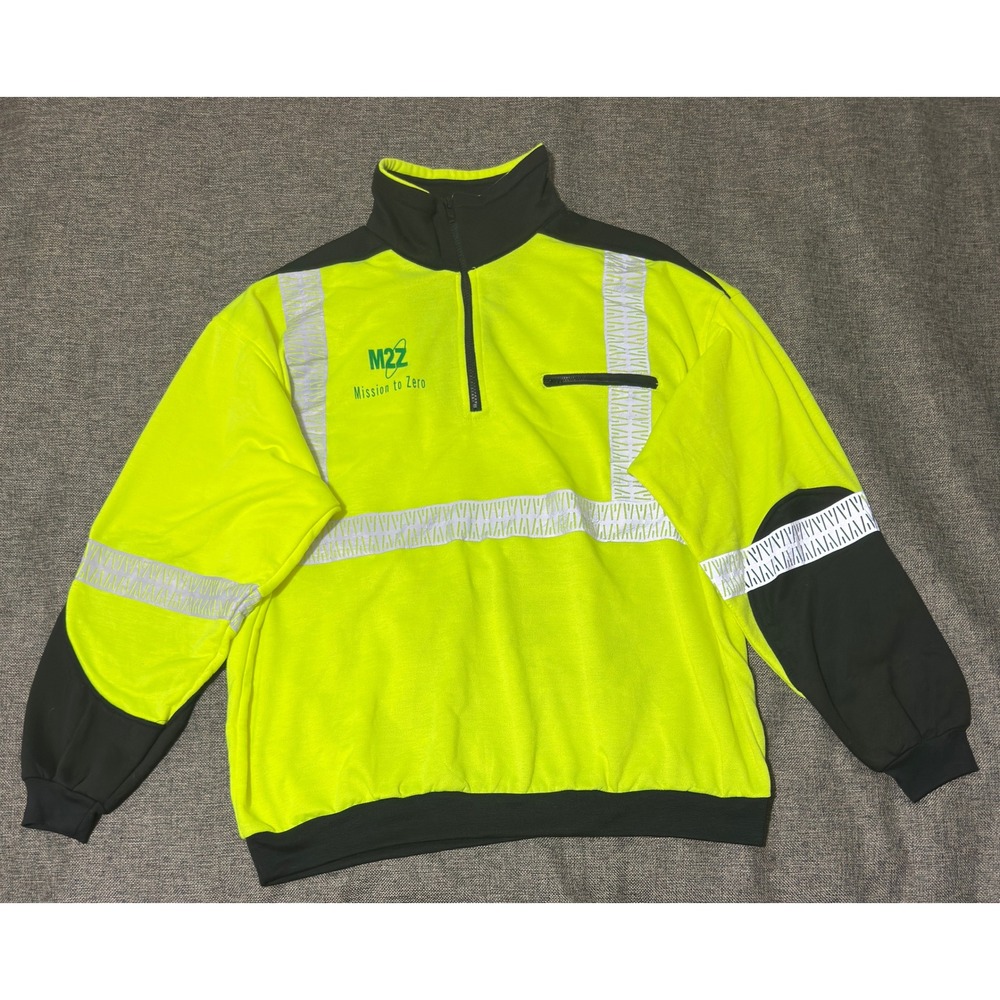 TSA Transportation Safety Apparel Mens 3X Pullover Hi-Vis Reflective Waste Mgmt